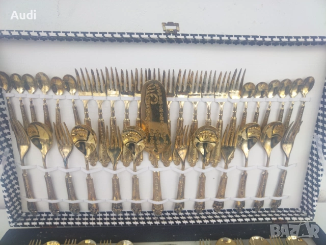 Италиaнски Vintage сервиз от посребрени прибори Silver Plated Made in Italy Продавам изключително ел, снимка 9 - Прибори за хранене, готвене и сервиране - 53901321