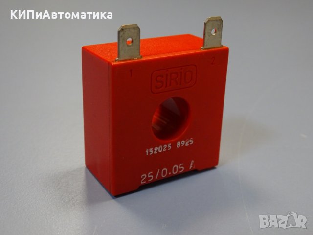 токов трансформатор SIRIO 152025 current tranformer 25/0.05A, снимка 2 - Резервни части за машини - 42539663
