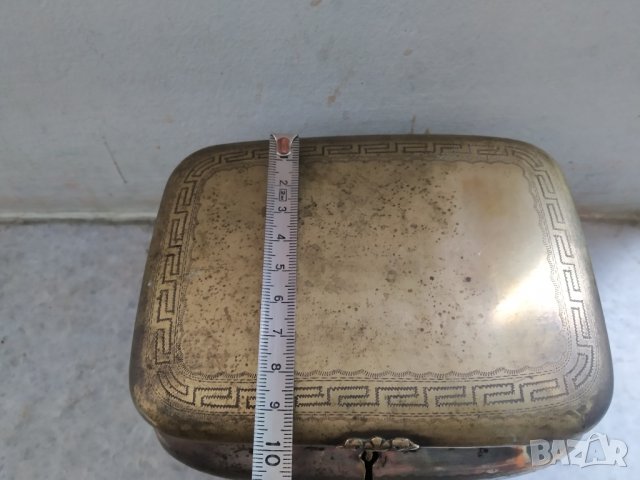 посребрена месингова кутия арт нуво, снимка 4 - Други ценни предмети - 37689479