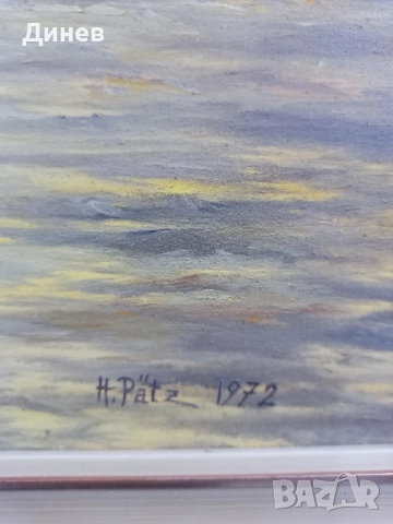 картина маслени боиВетроход при Залез, снимка 7 - Картини - 51966892