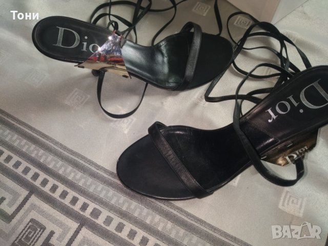 Сандали Christian Dior  размер 36 1/2, снимка 10 - Дамски елегантни обувки - 29342159
