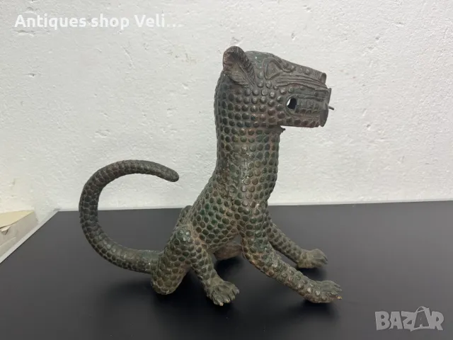 Африканска бронзова скулптура-Benin №6724 