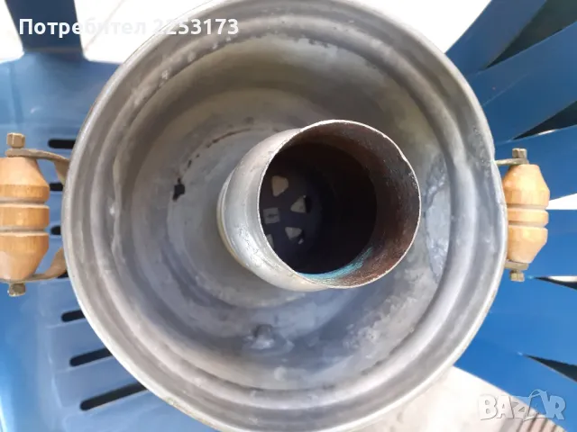 Стар месингов самовар с чайник горе, снимка 14 - Колекции - 48703506