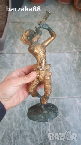 Бронзова фигура на жена, снимка 3 - Колекции - 54358904