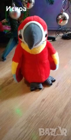 Говорещ папагал играчка, снимка 4 - Плюшени играчки - 38947881