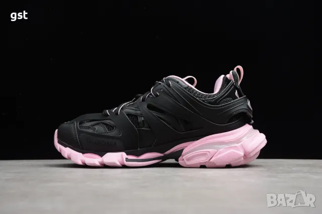 Уникални Редки Balenciaga Track 3.0 Black 🖤💜 Pink Version маратонки кецове мъжки дамски Дизайнерск, снимка 2 - Маратонки - 50387336
