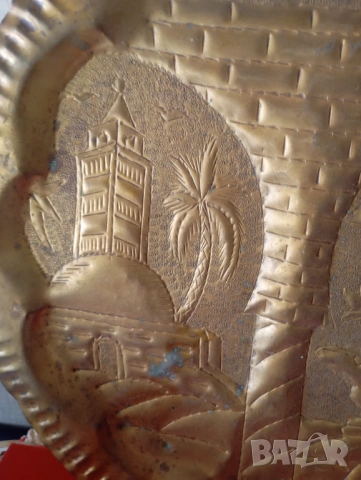 Медно пано за стена, снимка 3 - Други ценни предмети - 54249956