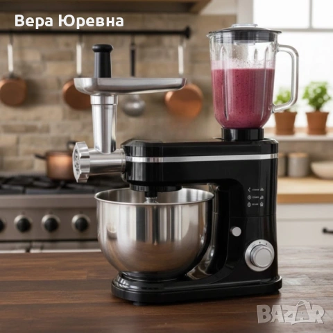 Кухненски робот 3 в 1 - Миксер, Блендер, Месомелачка, снимка 2 - Кухненски роботи - 53284778