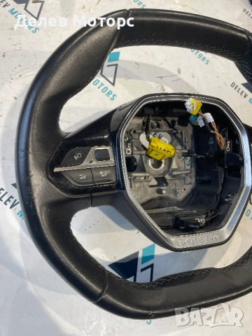 98105487AU кожен мултифункционален волан от Peugeot 5008, 1.6 BlueHDI, automatic, 120 ph., engine BH, снимка 4 - Части - 52368580