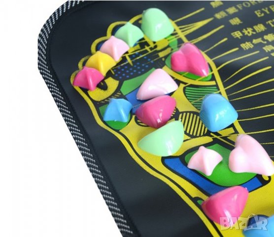 Промоция Черен Петък - Масажен килим с камъни 135 см, снимка 2 - Масажори - 31509823