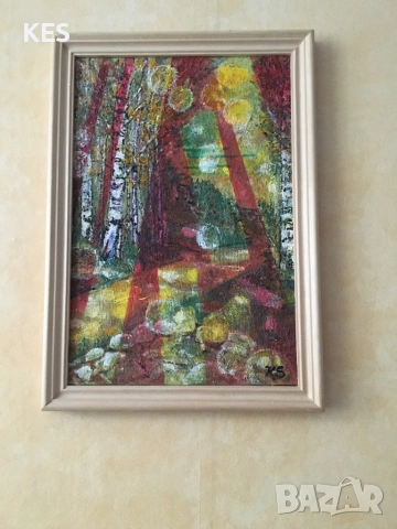 Витоша-Морените със слънчеви зайци, снимка 2 - Картини - 53129775