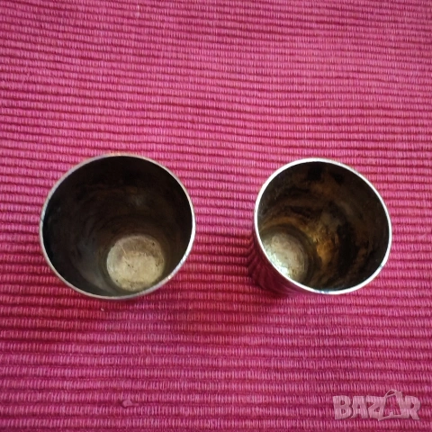 Винтидж посребрени чашки 2 броя. , снимка 2 - Антикварни и старинни предмети - 53035578