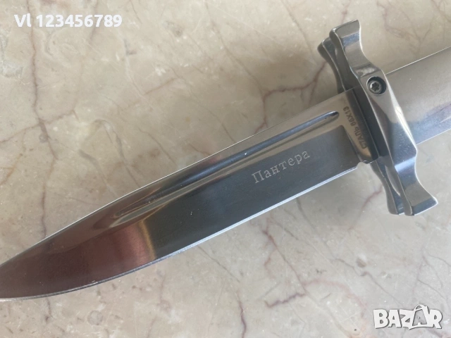 Сгъваем нож ПАНТЕРА -БЯЛ /тип НКВД/ 100х232, снимка 2 - Ножове - 53928978