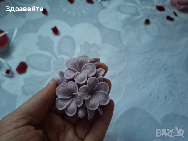 Ароматни глицеринови сапунчета - цветя и сърца, снимка 2 - Арт сувенири - 53365699