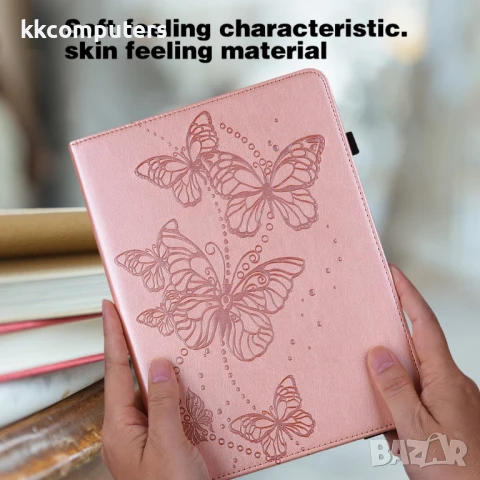Xiaomi Pad 6 / Pad 6 Pro Imprinted Butterfly Кожен Калъф и Протектор, снимка 8 - Калъфи, кейсове - 51118817