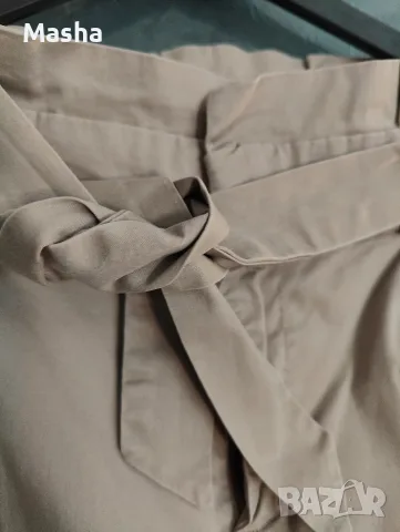 Бежови панталони Vero Moda тип Paperbag размер L/32, супер състояние, снимка 6 - Панталони - 56020555