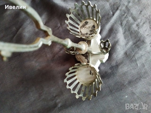 метална поставка за клечи за зъби арт деко, снимка 5 - Антикварни и старинни предмети - 29968780