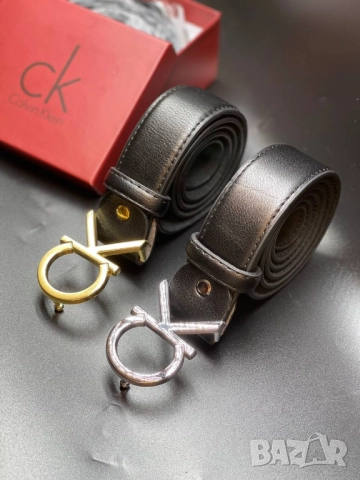 колани от естествена кожа в кутя ysl saint laurent calvin klein, снимка 5 - Колани - 51439628