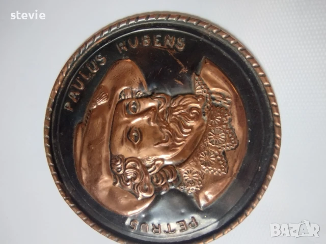 Малък меден барелеф на Рубенс, снимка 4 - Декорация за дома - 50946045