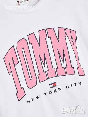 Tommy Hilfiger Contrast Varsity Logo - страхотна юношеска тениска 164см., снимка 2 - Детски тениски и потници - 50432679