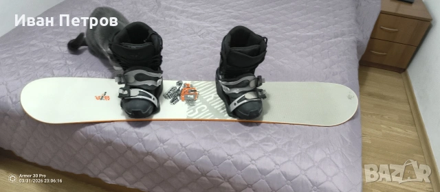 Сноуборд Rossignol Mini Pro 130 см SNOWCAT Graphic , снимка 3 - Зимни спортове - 54248710