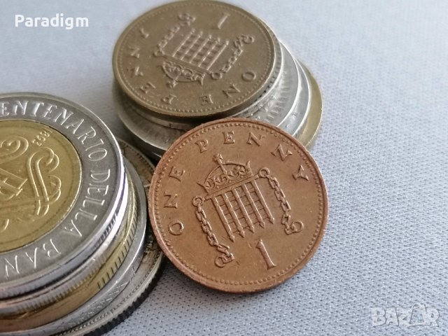 Монета - Великобритания - 1 пени | 1987г.
