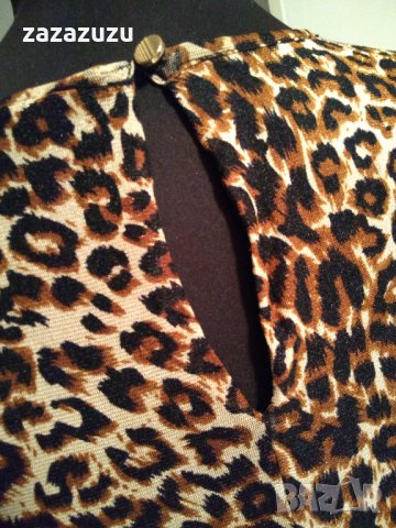 Официална дълга дамска рокля леопардов принт, снимка 5 - Рокли - 30707531