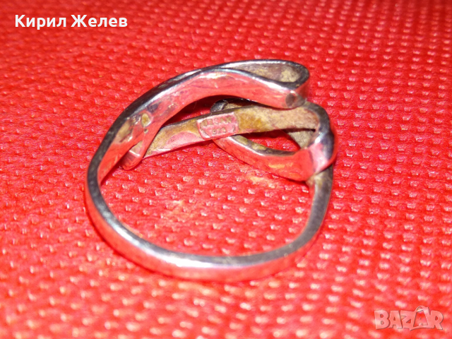 СТИЛЕН АЖУРЕН АРТ СРЕБЪРЕН ПРЪСТЕН СРЕБРО 925 РЪЧНА БИЖУТЕРСКА ИЗРАБОТКА 43181, снимка 9 - Пръстени - 44610425