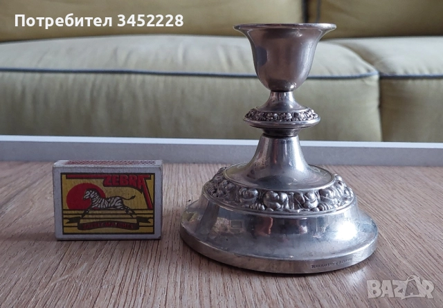 свещник посребрен за ценители , снимка 6 - Декорация за дома - 51703532