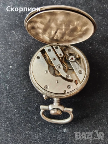 Швейцарски СРЕБЪРЕН джобен часовник - ПРОМОЦИЯ, снимка 6 - Джобни - 50776764