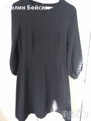 Дамска черна рокля, снимка 1 - Рокли - 31672724