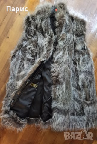 Естествен косъм Елек, снимка 5 - Палта, манта - 23010039