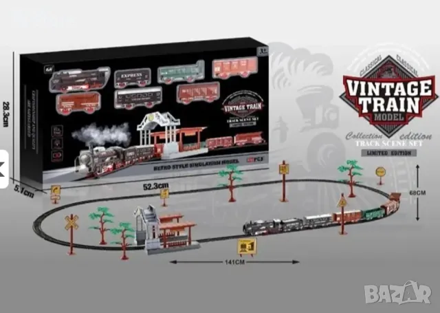 ПЪТНИЧЕСКИ ВЛАК С РЕЛСИ И ГАРА, снимка 7 - Конструктори - 48273275