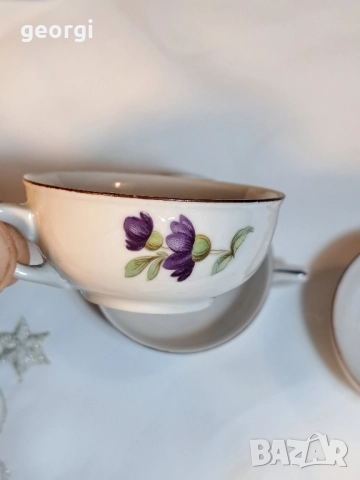 български порцеланов сервиз за ракия завод Сталин Видин 27/5, снимка 6 - Сервизи - 51765729