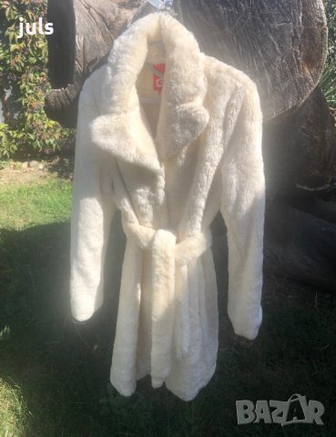 Бяло дамско палто GILL, снимка 13 - Палта, манта - 9288980