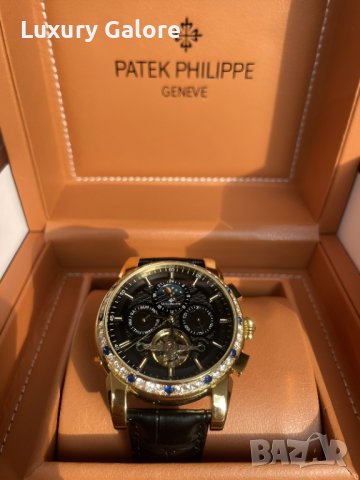 Мъжки часовник Patek Philippe Perpetual Gold Chronograph с автоматичен механизъм, снимка 4 - Мъжки - 38308976