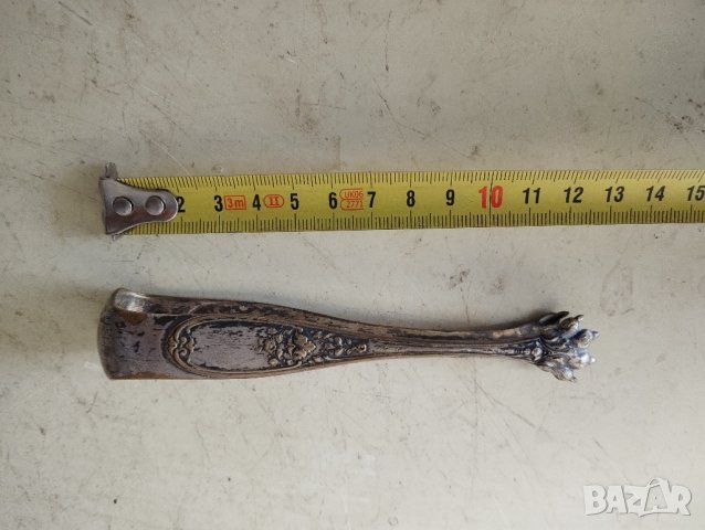 посребрена щипка за лед,захар