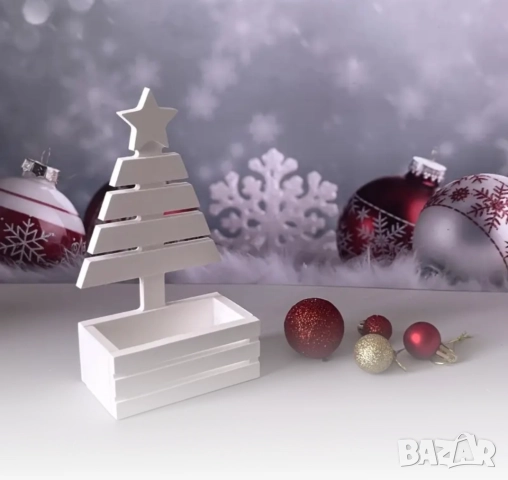 Молд кашпа сандъче с елха 21/19 см, снимка 3 - Форми - 51982623