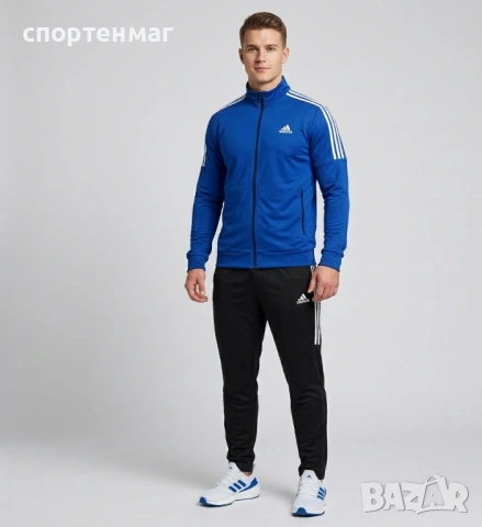 Мъжки анцуг полиамид ADIDAS CLASSIC син М до 6XL РЕАЛНО ГОЛЕМИ РАЗМЕРИ