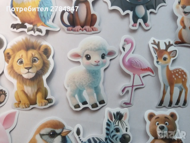 Стикери Сладки животни, снимка 4 - Игри и пъзели - 50476087