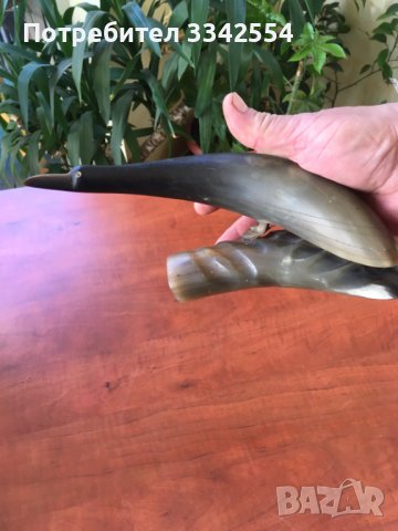 СТАТУЕТКА СКУЛПТУРА ФИГУРА ОТ РОГ ПТИЦА, снимка 5 - Статуетки - 38143894