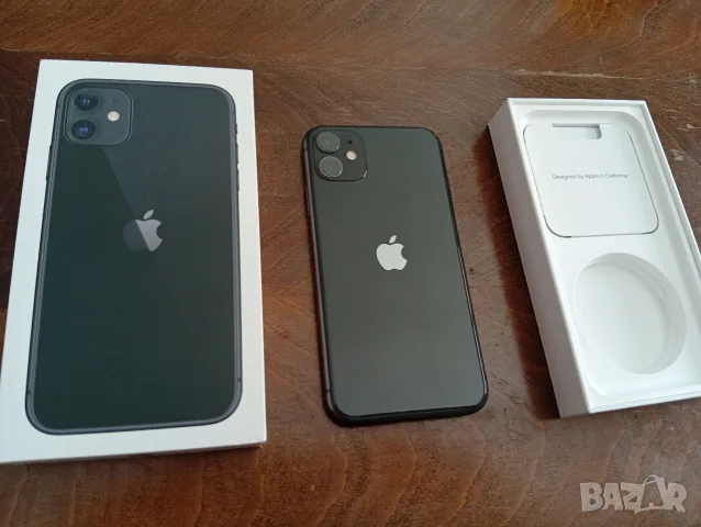 Apple iPhone 11 Black 64GB като нов реални снимки пълен комплект , снимка 2 - Apple iPhone - 56083816