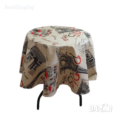 Памучна #покривка за #кръгла #маса , снимка 5 - Покривки за маси - 39723891