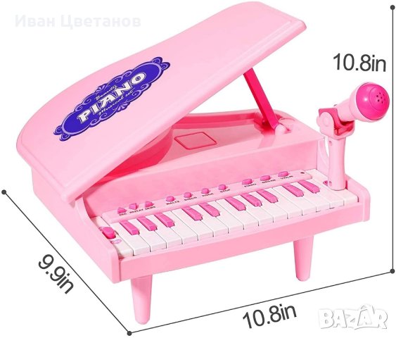 бебешко многофункционално пиано с микрофон