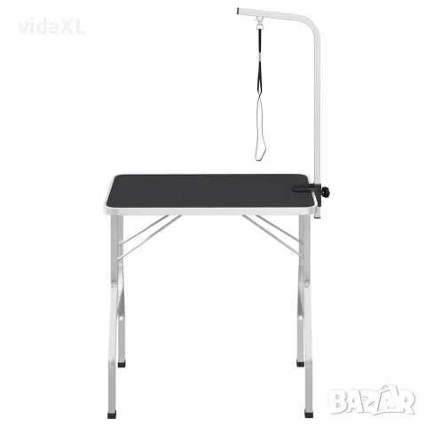 vidaXL Маса за груминг на домашни любимци, регулируема, 1 примка, снимка 4 - За кучета - 56147509