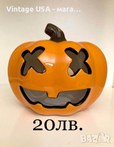 Декоративен керамичен свещник за Хелоуин / Halloween