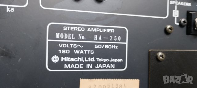 Hitachi - стерео усилвател и стерео тунер, снимка 6 - Ресийвъри, усилватели, смесителни пултове - 42747935