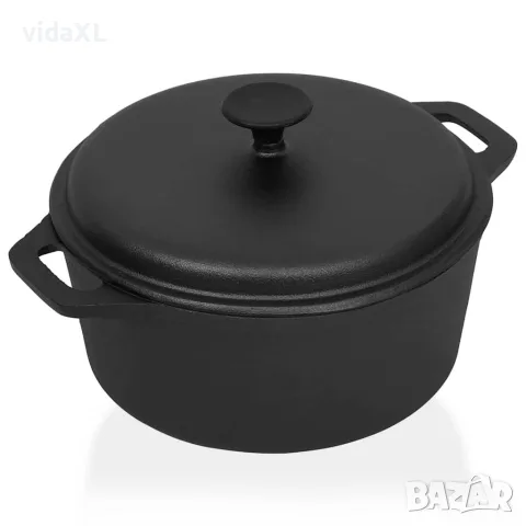 vidaXL Тенджера Ø26,5 см, чугун