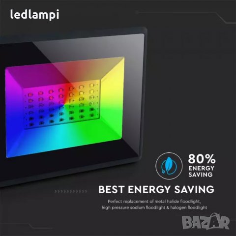 LED Прожектор RGB 50W Дистанционно Управление, снимка 4 - Лед осветление - 29830951