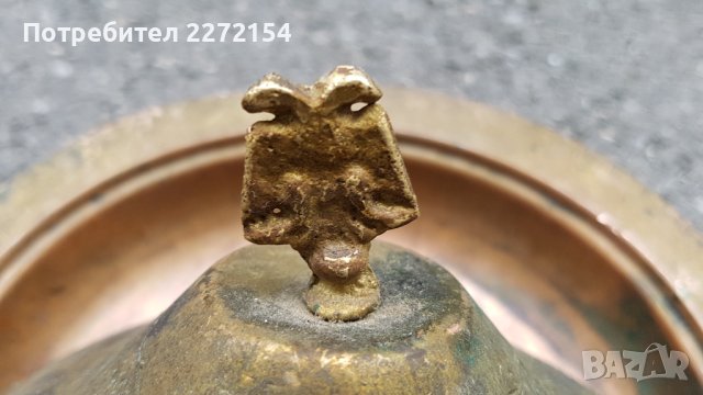 Медна тенджера тиган, снимка 4 - Антикварни и старинни предмети - 44341355